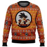 Get Festive & Stylish with Dragonball Z Son Goku Ugly Christmas Sweater