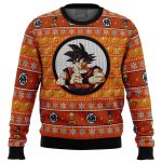 Get Festive with Dragonball Z Son Goku Ugly Christmas Sweater – Limited Edition!