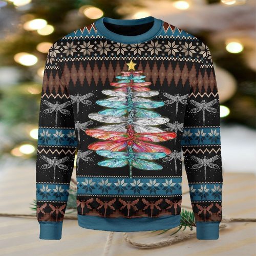 Dragonfly Ugly Christmas Sweater