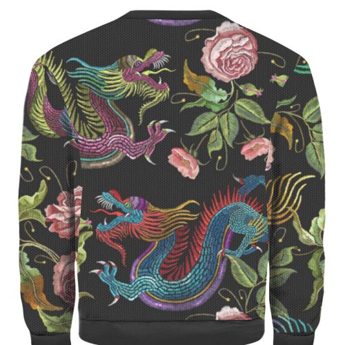Dragons Flower Ugly Christmas Sweater | For Men & Women | UH1085