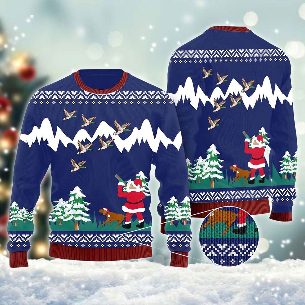 Get Festive with Duck Hunting On Xtmas Night Ugly Sweater – Perfect for Christmas! Get Festive with Duck Hunting On Xtmas Night Ugly Sweater – Perfect for Christmas!
