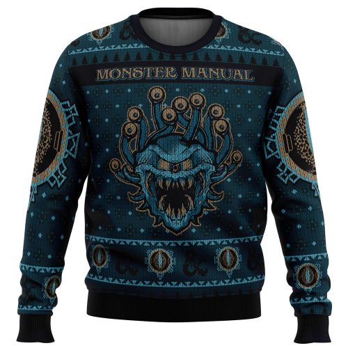 Dungeons & Dragons Monster Manual Ugly Christmas Sweater: Festive & Fun Gaming Apparel