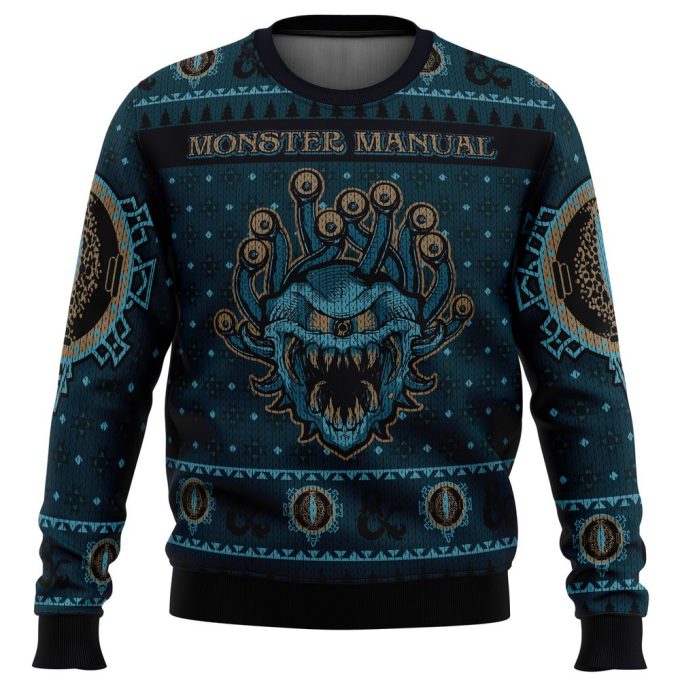 Dungeons & Dragons Monster Manual Ugly Christmas Sweater: Festive & Fun Gaming Apparel
