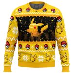 Get Festive with Electric Monster Pokemon Ugly Christmas Sweater – Limited Edition!