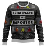 Eliminate the Impostor Among Us Ugly Christmas Sweater – Festive Gaming Apparel