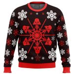 Get Festive with Empire Snowflakes Ugly Christmas Sweater Print – Perfect Holiday Apparel!