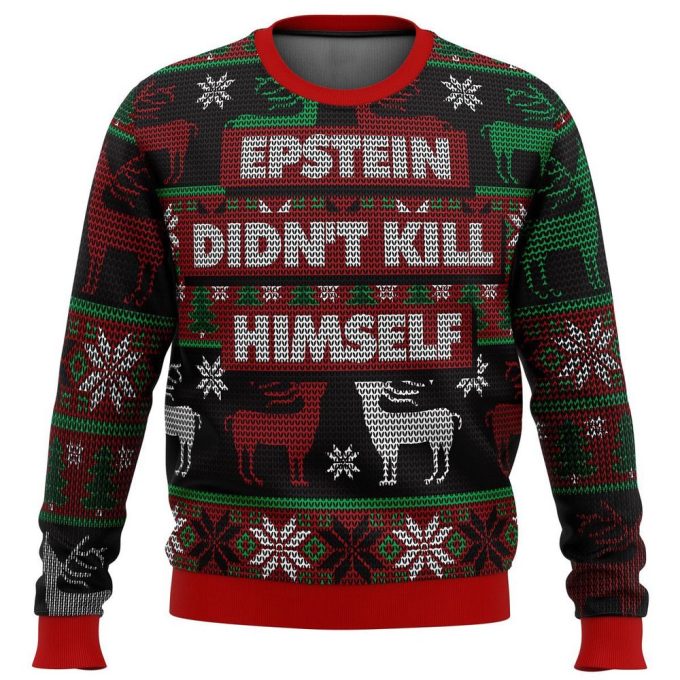 Epstein Didn t Kill Himself Ugly Christmas Sweater: Unique & Controversial Holiday Attire