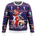 Get Festive with Evangelion Holiday Ugly Christmas Sweater – Unique Anime-inspired Design