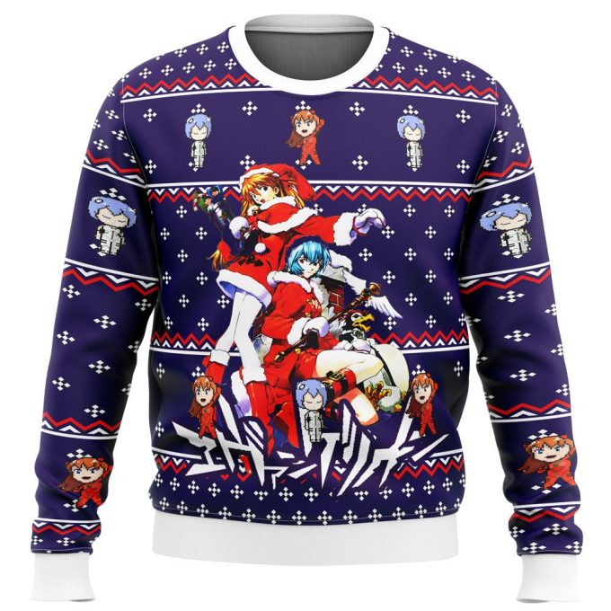 Get Festive with Evangelion Ugly Christmas Sweater – Perfect Holiday Attire!
