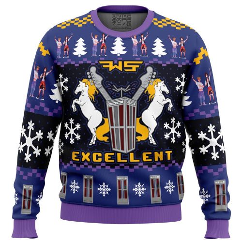 Get Festive with the Excellent Bill and Ted Ugly Christmas Sweater – Limited Edition!