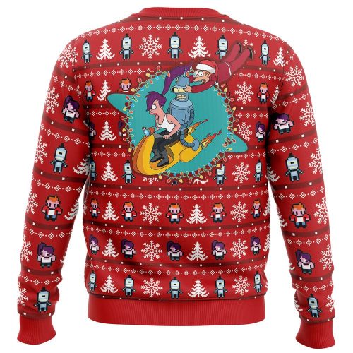 Futurama Ugly Christmas Sweater – Fa-La-La-La Festive Design for Holiday Fun!