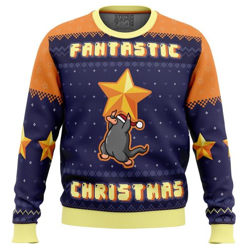 Get Festive with Fantastic Christmas Beasts Sweater - Perfect for Ugly Christmas Sweater Parties!