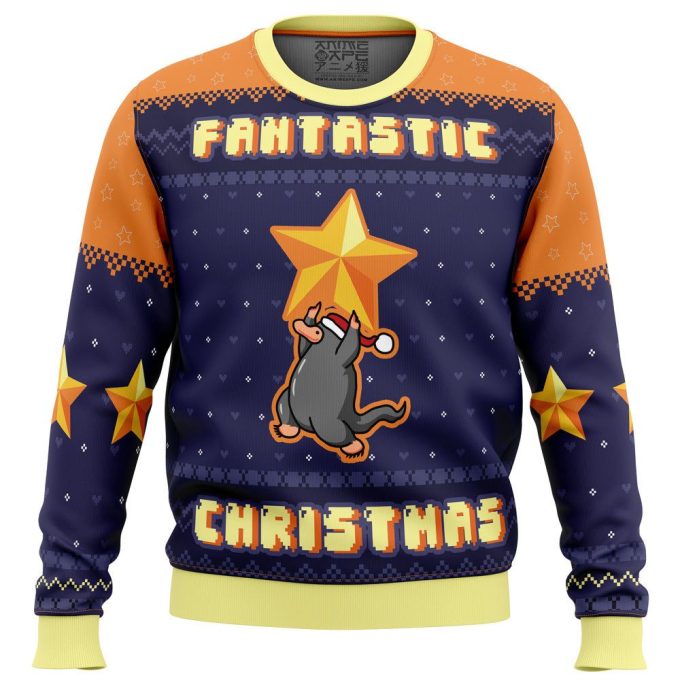 Get Festive with Fantastic Christmas Beasts Sweater – Perfect for Ugly Christmas Sweater Parties!