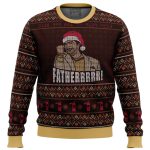 Fatherrrr The IT Crowd Ugly Christmas Sweater Print – Perfect Geeky Gift!