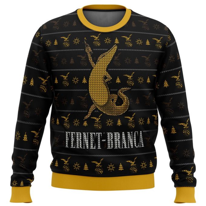 Fernet Branca Ugly Christmas Sweater: Festive & Stylish Holiday Apparel