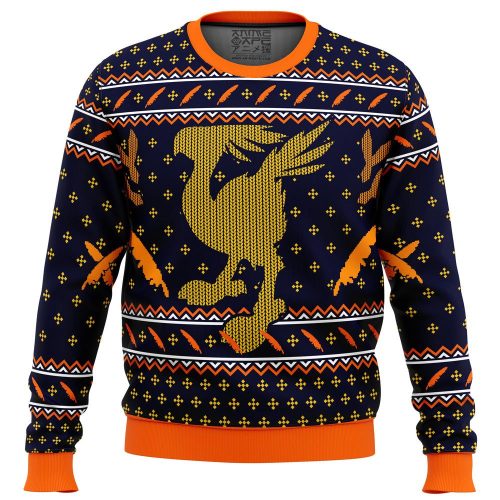 Get Festive with Final Fantasy Chocobo Ugly Christmas Sweater - Limited Edition
