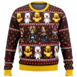 Get Festive with Final Fantasy Classic 8bit Ugly Christmas Sweater – Limited Edition!