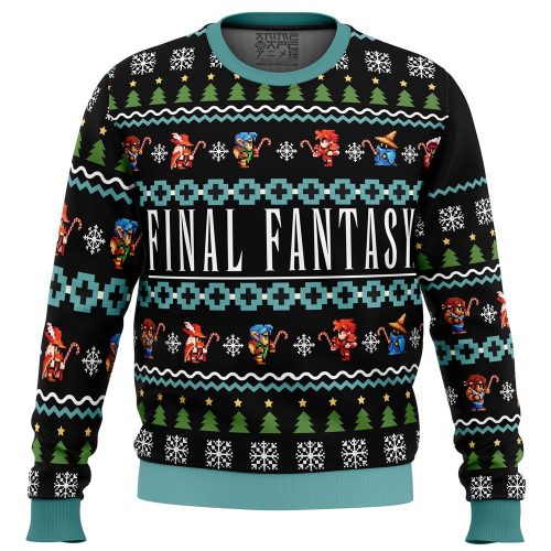 Get Festive with Final Fantasy Ugly Christmas Sweater - Limited Edition Gaming Apparel