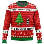 Get Festive with Fire Force s Stunning Ugly Christmas Sweater – A Beautiful Tree Design!