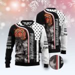 Firefighter Awesome Christmas Graphic Sweater – Tis The Season Ugly Sweater