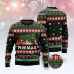 Get Festive with Firefighter Firemas Ugly Christmas Sweater – Unisex Holiday Outfit!