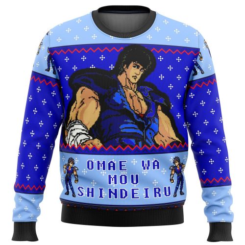 Fist of the North Star Omae Wa Mou Shindeiru Ugly Christmas Sweater: Unique Anime-Inspired Holiday Apparel