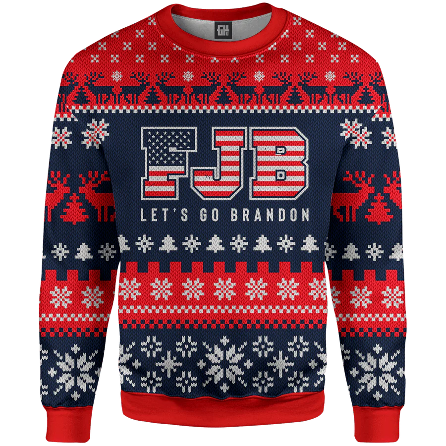 FJB Let s Go Brandon Ugly Christmas Sweater: Festive & Trendy Holiday Clothing FJB Let s Go Brandon Ugly Christmas Sweater: Festive & Trendy Holiday Clothing