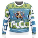 FLCL Fooly Cooly Alt Ugly Christmas Sweater: Festive Anime-Inspired Attire