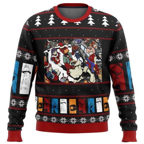 Fooly Cooly Holidays Ugly Christmas Sweater - Festive FLCL Apparel for a Unique Holiday Look!
