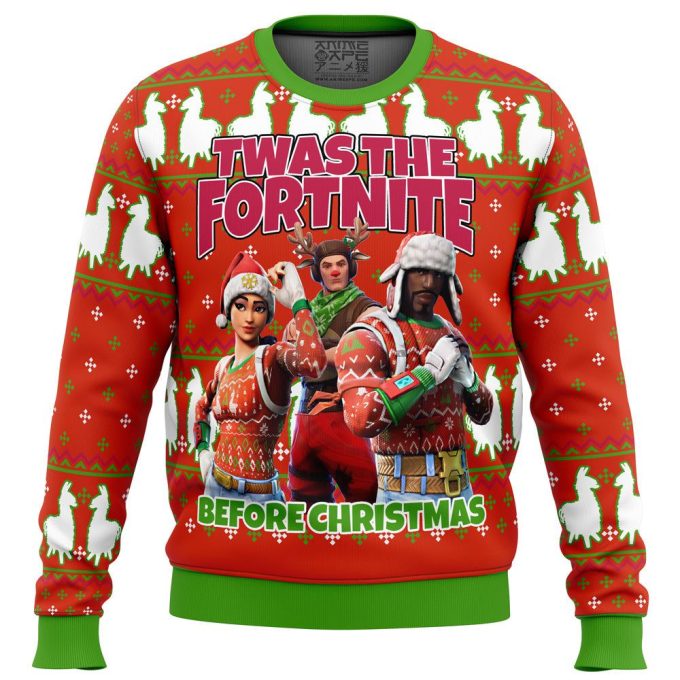 Get Festive with Fortnite Twas Night Ugly Christmas Sweater – Limited Edition