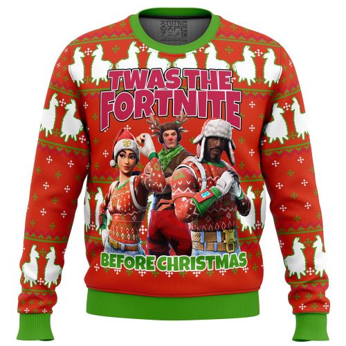 Get Festive with Fortnite Twas Night Ugly Christmas Sweater - Limited Edition