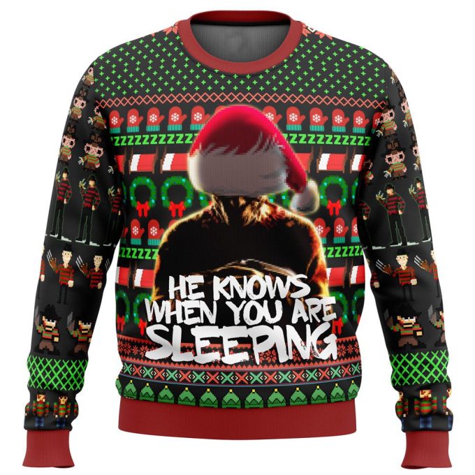 Freddy Krueger Nightmare on Elm Street Ugly Christmas Sweater – Spook up your holiday style!
