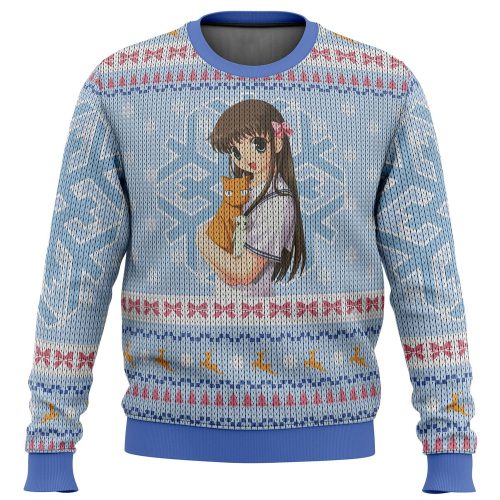 Fruits Basket Tooru Honda Ugly Christmas Sweater: Festive Anime Apparel for the Holidays