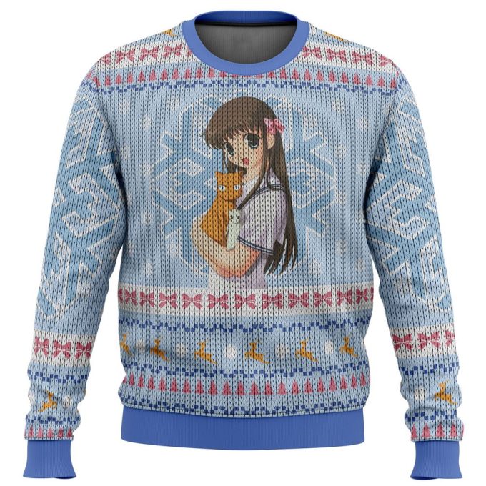 Fruits Basket Tooru Honda Ugly Christmas Sweater: Festive Anime Apparel for the Holidays