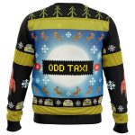 Get Festive with Full Moon Odd Taxi Ugly Christmas Sweater – Limited Edition Fun!