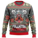 Fullmetal Alchemist Alt Ugly Christmas Sweater: Festive Anime-Inspired Holiday Wear
