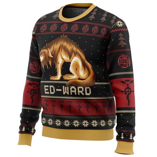 Fullmetal Alchemist Chimera Nina Tucker Ed-ward Ugly Christmas Sweater: Festive Anime-Inspired Apparel