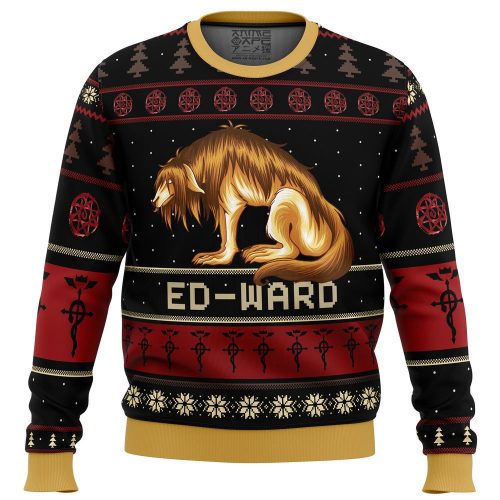 Fullmetal Alchemist Chimera Nina Tucker Ed-ward Ugly Christmas Sweater: Festive Anime-Inspired Apparel