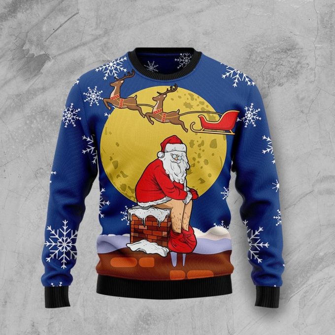 Get Festive with Funny Santa Xmas Ugly Christmas Sweater – Unisex Holiday Outfit