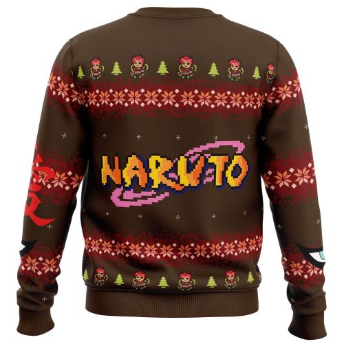 Get Festive with Gaara Naruto Ugly Christmas Sweater – Limited Edition Holiday Apparel