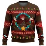 Get Festive with Gaara Naruto Ugly Christmas Sweater – Limited Edition Holiday Apparel