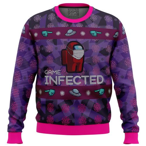 Get Festive with the Infected Among Us Ugly Christmas Sweater – Limited Stock!