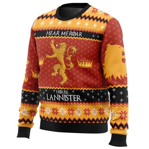 Get Festive with House Lannister Ugly Christmas Sweater from Game of Thrones