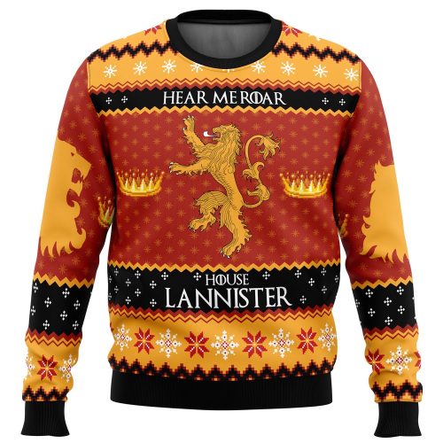Get Festive with House Lannister Ugly Christmas Sweater from Game of Thrones