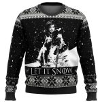 Game of Thrones Let It Snow Ugly Christmas Sweater – Black & White Design