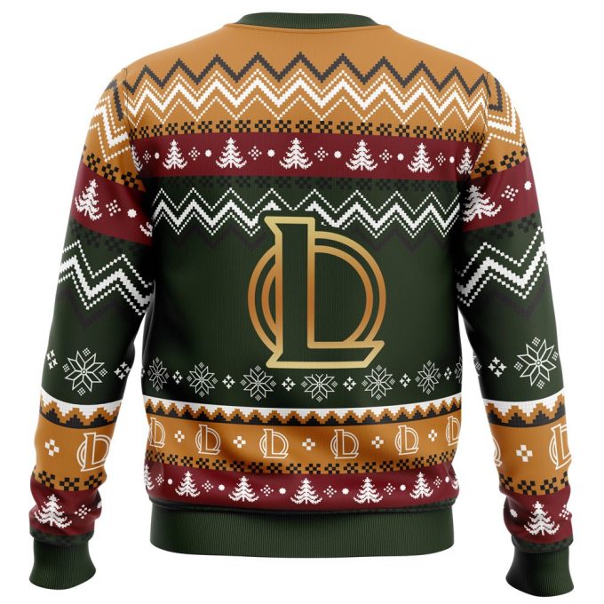 Get Festive with the Christmas League of Legends Ugly Sweater – Perfect for Gaming Enthusiasts!