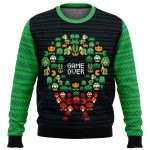 Game Over Nintendo Ugly Christmas Sweater – Festive Gamer Holiday Attire