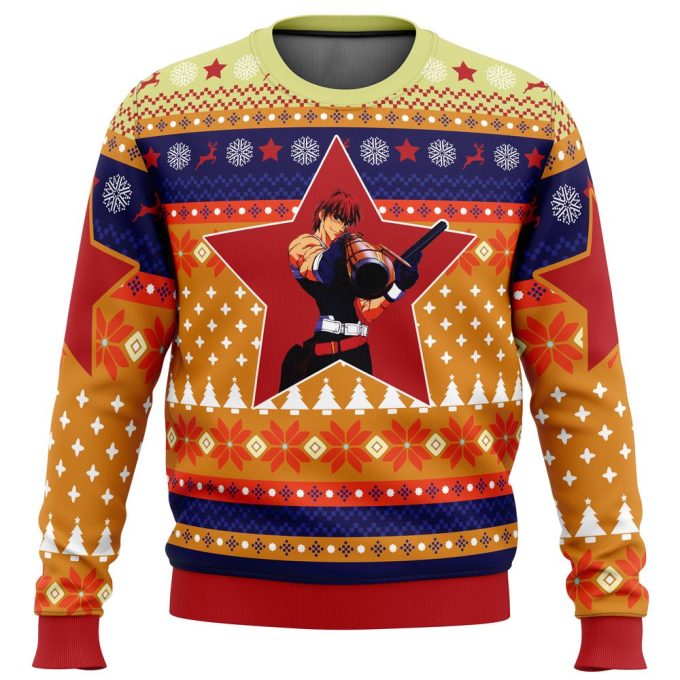 Get Festive with Gene Starwind Outlaw Star Ugly Christmas Sweater – Perfect for Anime Lovers!