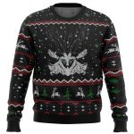 Ghibli Forest Spirit Ugly Christmas Sweater – Festive Anime-Inspired Apparel