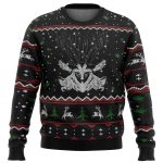 Ghibli Forest Spirit Ugly Christmas Sweater: Festive Anime-Inspired Holiday Attire